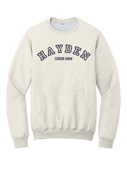 Hayden Cheer - Curved Cheer Mom - Posket Sweatshirt