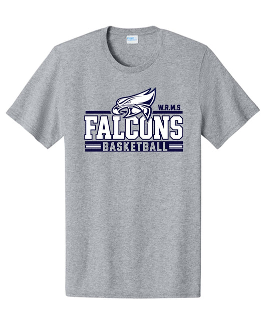 WRMS Basketball - Falcon Court Classic Cotton Tee