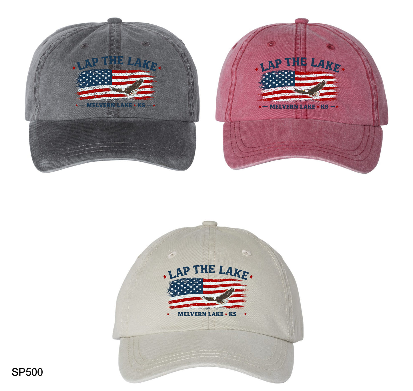 Lap the Lake - 2026 Eagle Flag Dad Hat