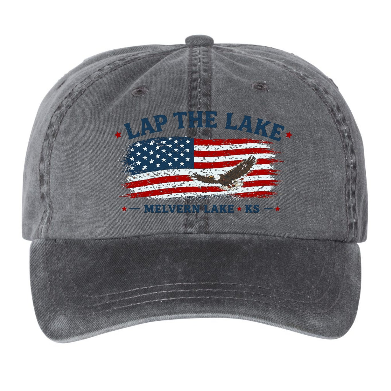 Lap the Lake - 2026 Eagle Flag Dad Hat
