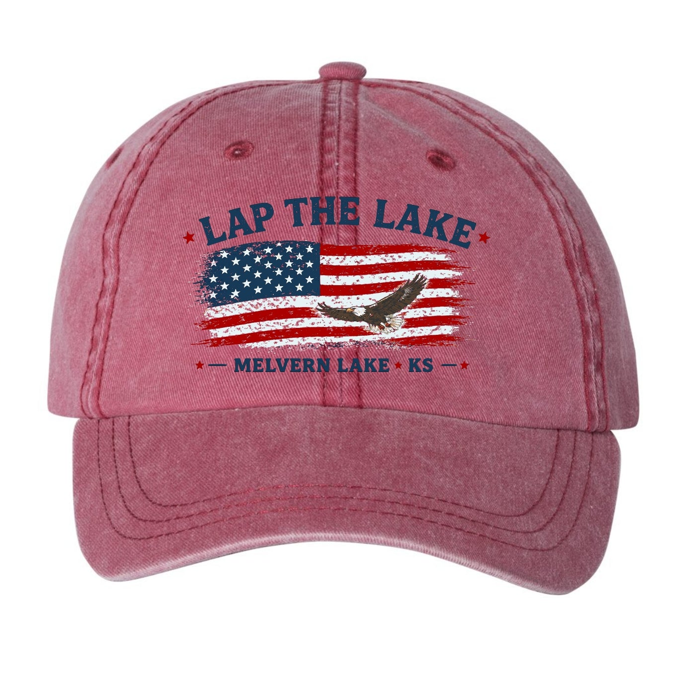 Lap the Lake - 2026 Eagle Flag Dad Hat