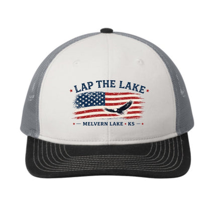 Lap the Lake - 2026 Eagle Flag Trucker Hat