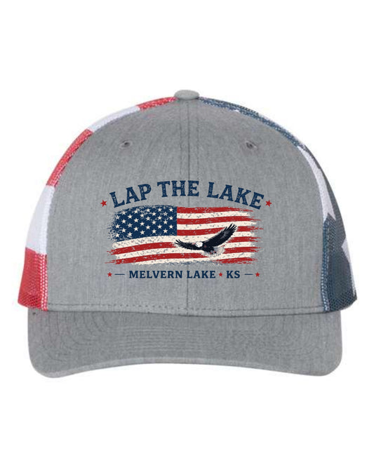 Lap the Lake - 2026 Eagle Flag Trucker Hat