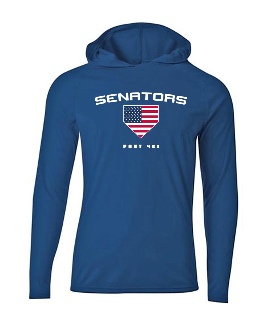 Senators Baseball Drifit Hood Long Sleeve