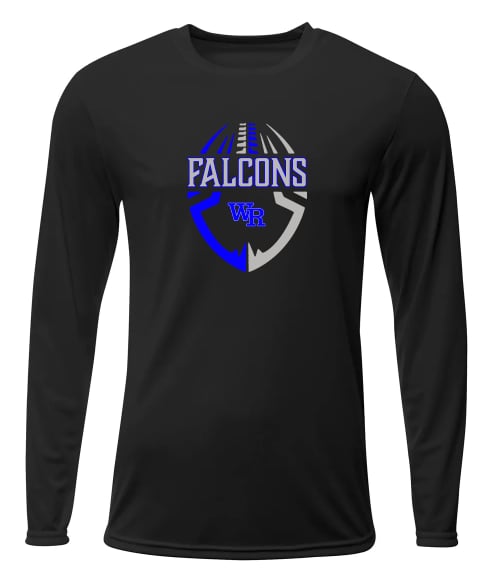 WRMS Falcons Football DriFit Long sleeve