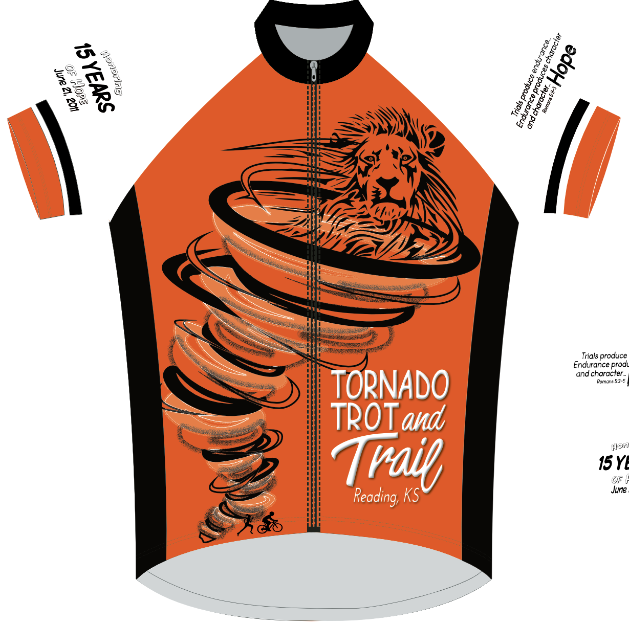 Tornado Trot and Trail 15th Anniversary - Cycling Jersey