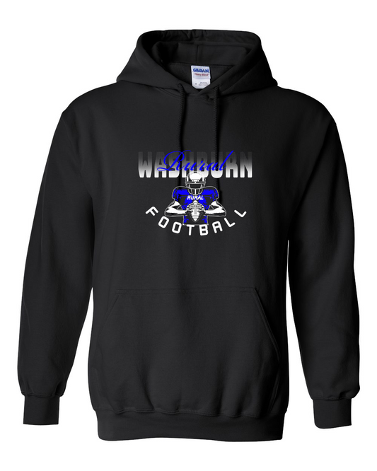 Washburn Rural MS Football Graphic Hoodie or Crew Sweatshirt