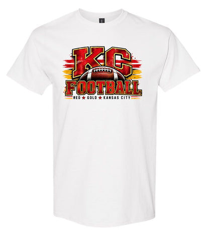 KC Football Tee and Sweatshirt