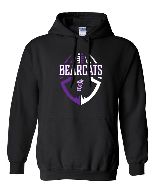 Bearcats - Graphic Football Hooded Sweatshirt