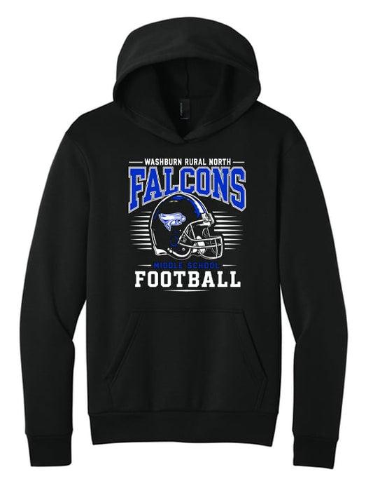 WRMS Falcons Football Hooded Sweatshirt